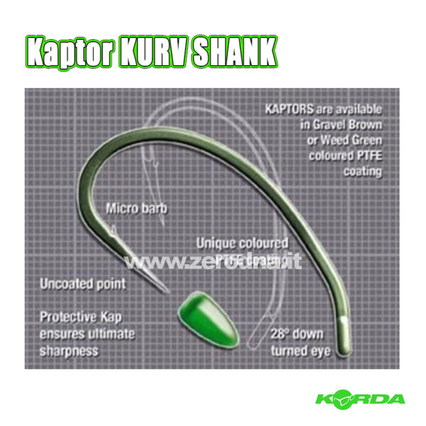 Korda Kaptor Kurv Shank