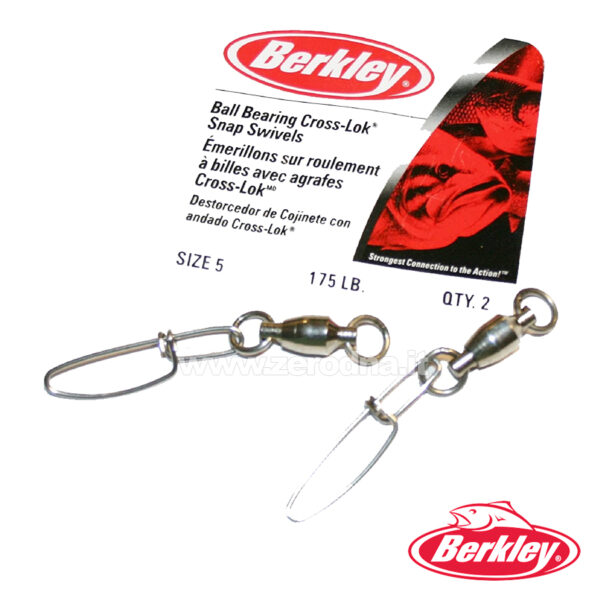 Berkley Ball Bearing Cross-Lok Snap Swivels