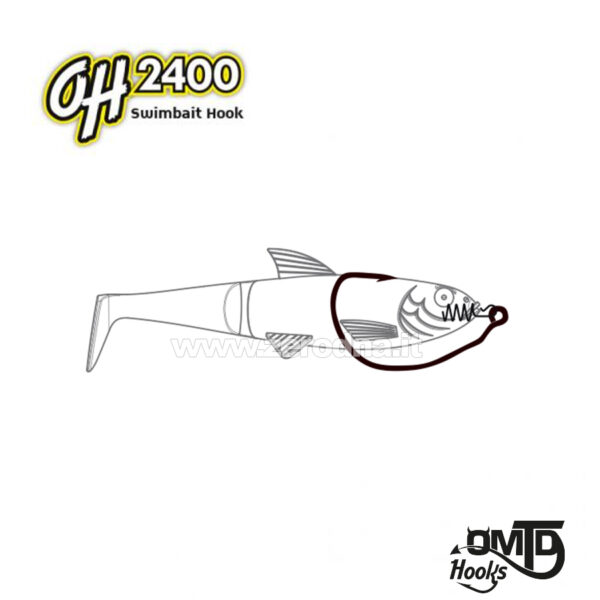 Omtd Big Swimbait Weighted Hook