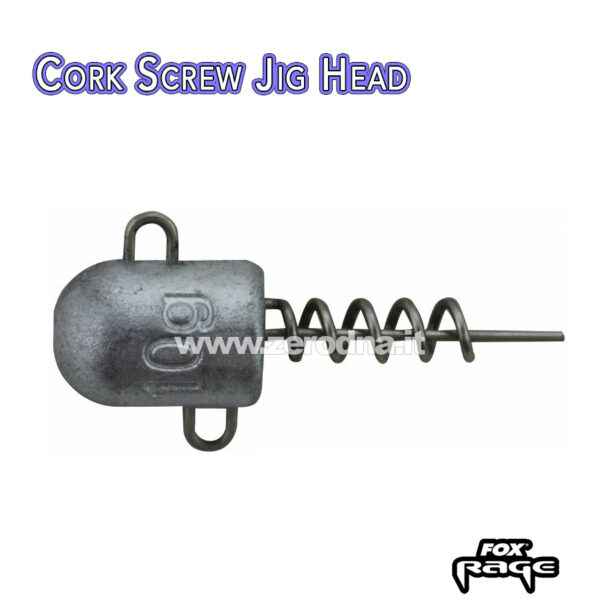 Fox Rage Cork Screw Bullet Jig Heads