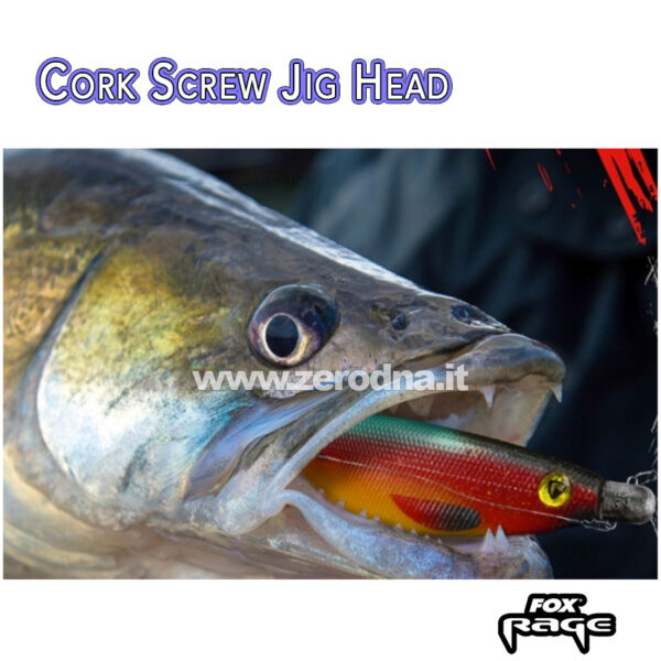 Fox Rage Cork Screw Bullet Jig Heads