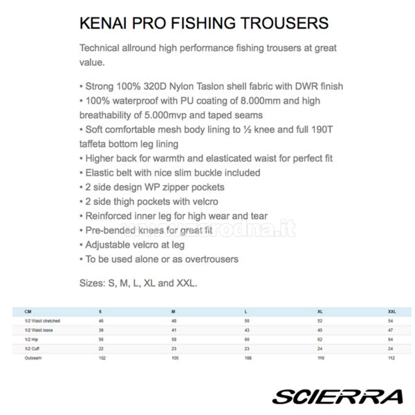 Scierra Kenai Pro Fishing Trousers