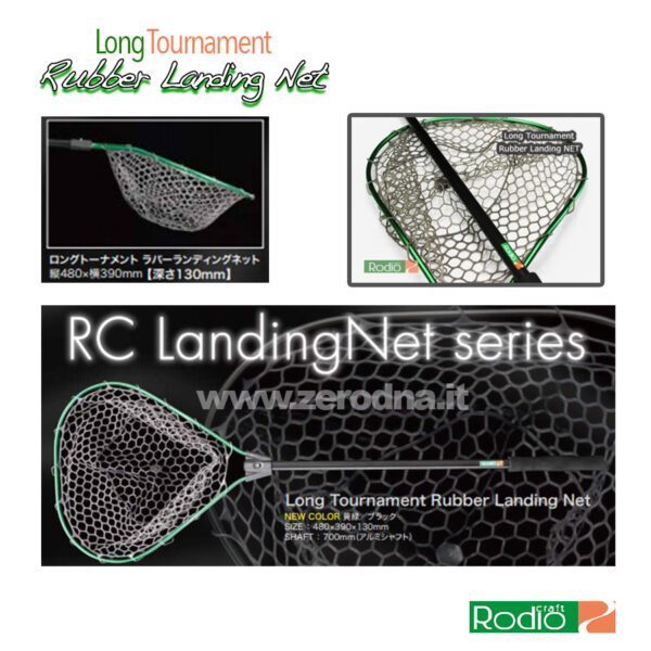 Rodio Craft Long Tournament Rubber Landing Net