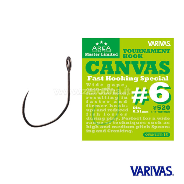 Varivas Canvas Tournament Hook - 6