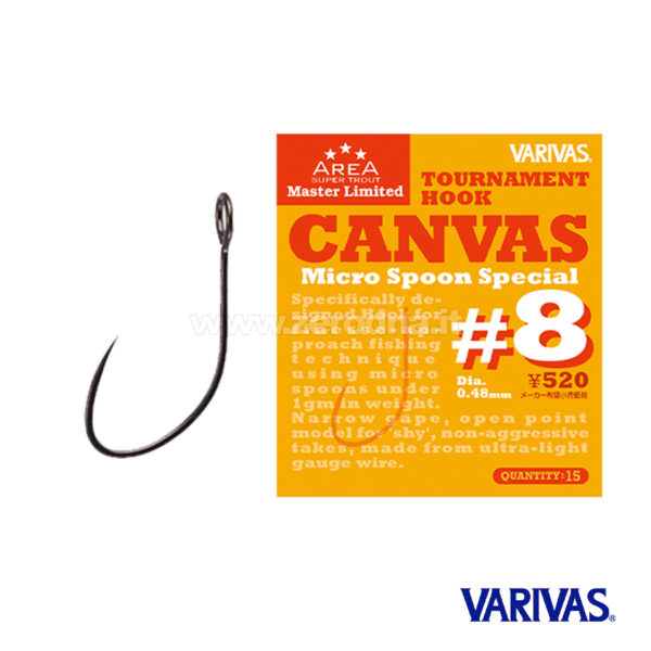 Varivas Canvas Tournament Hook - 8