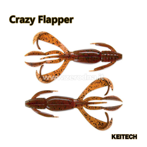 Keitech Crazy Flapper - Motor Oil PP Red