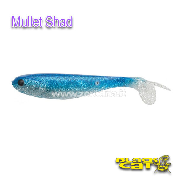 Black Cat Mullet Shad - Blue Mullet