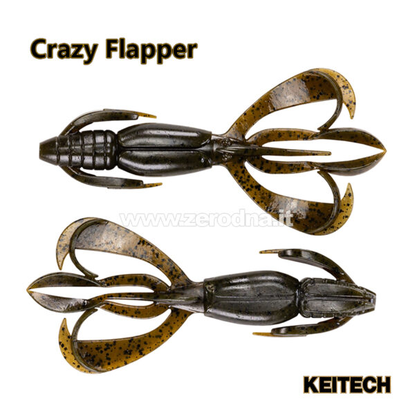 Keitech Crazy Flapper - K101-Green Pumpkin PP