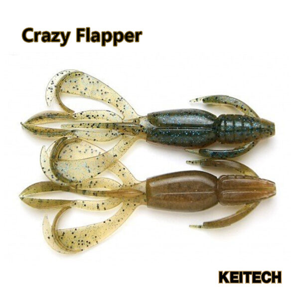 Keitech Crazy Flapper - K403-Green Weenie Blue