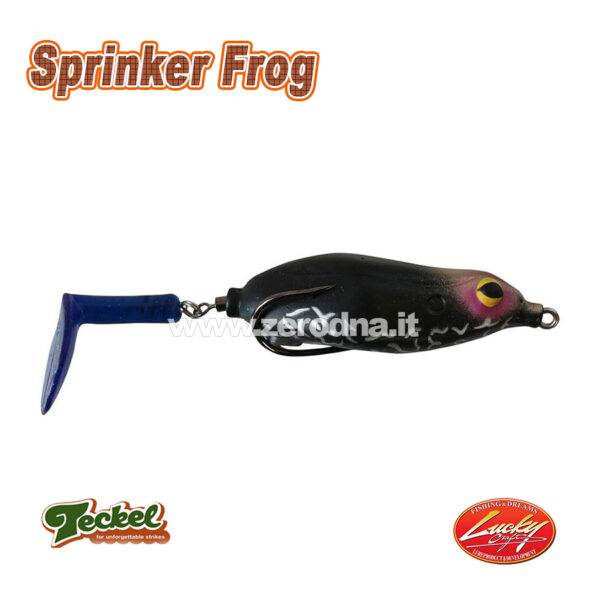 Lucky Craft Teckel Sprinker Frog - Black Blue
