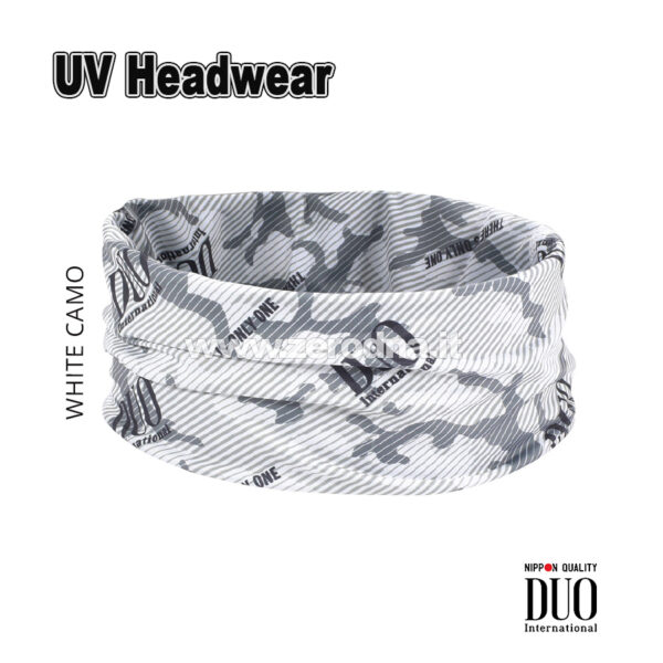 Duo UV Headwear - White Camo