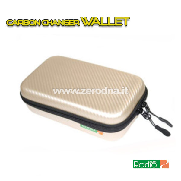 Rodio Craft Carbon Changer Wallet - Champagne / Gold