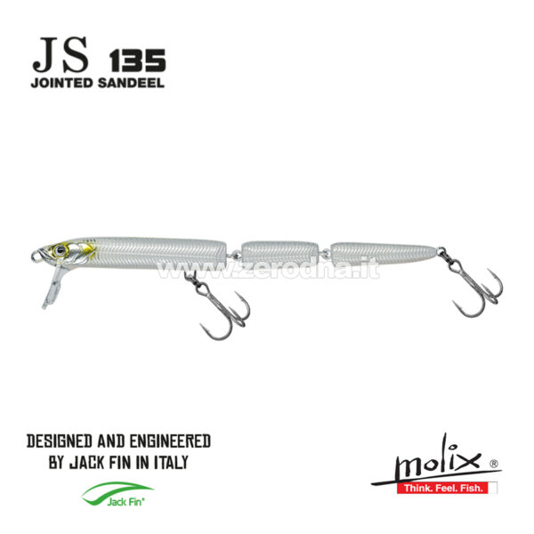Molix Jointed Sandeel - 466-Natural White