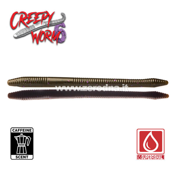 SuperFishal Creepy Worm - Brown Purple