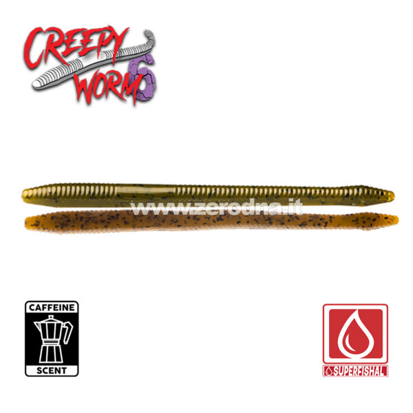 SuperFishal Creepy Worm - Green Pumpkin