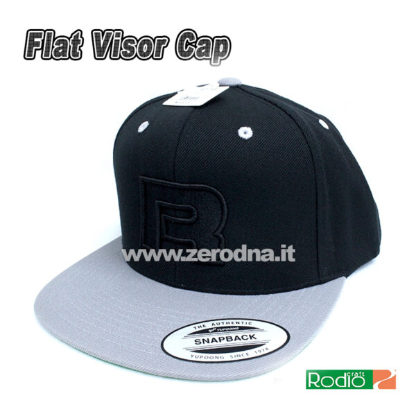 Rodio Craft Flat Visor Cap - Black Silver