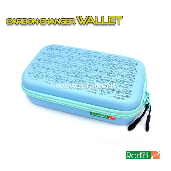 Rodio Craft Carbon Changer Wallet - Ice Blue